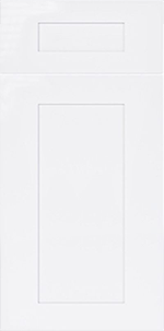 Shaker White cabinet door finish by MNK Cabinet