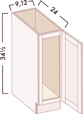 Full-Height Base diagram with dimensions