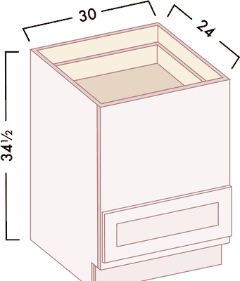 Microwave Base diagram with dimensions