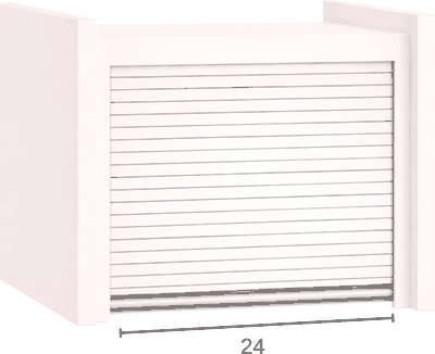 Appliance Garage diagram with dimensions