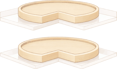Lazy Susan Spinners diagram with dimensions