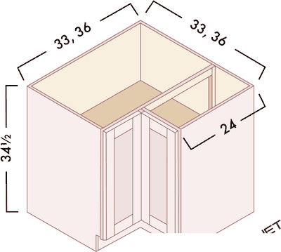 Easy Reach Bases diagram with dimensions