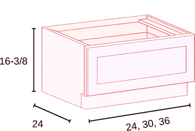 Drawer Bench Seat diagram with dimensions