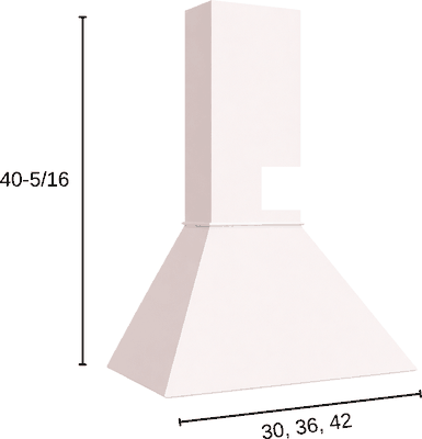 Euro Hoods diagram with dimensions