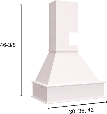 Signature Hoods diagram with dimensions