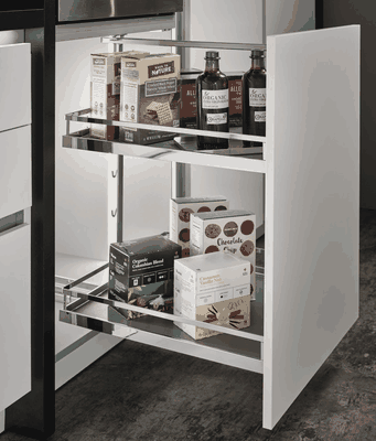 Door Mounted Pull Out (Cabinet Not Included) diagram with dimensions