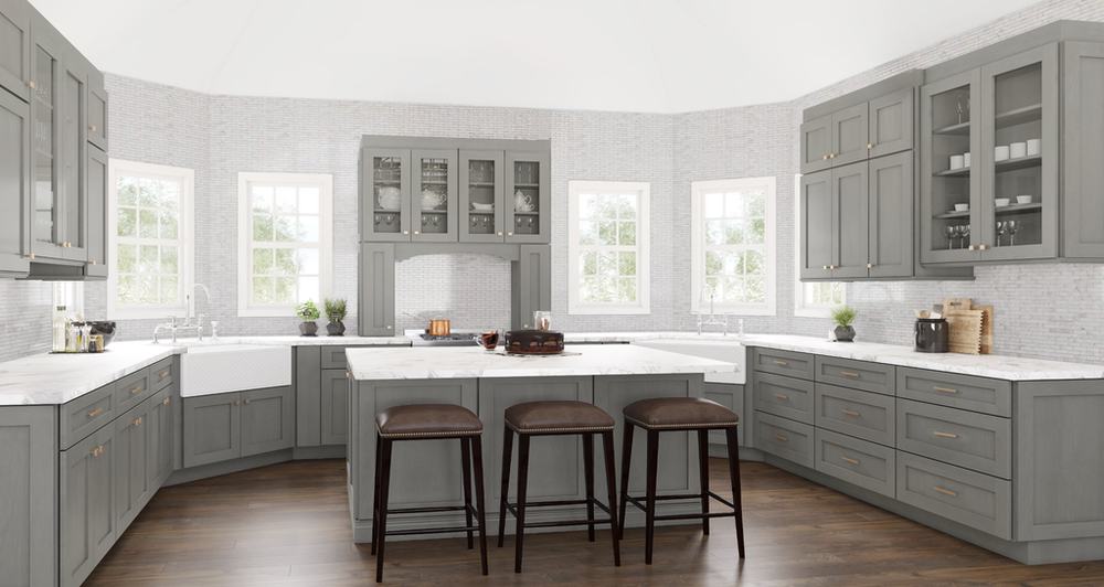 Galaxy Horizon kitchen cabinets installed