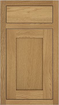 Inset Oak cabinet door