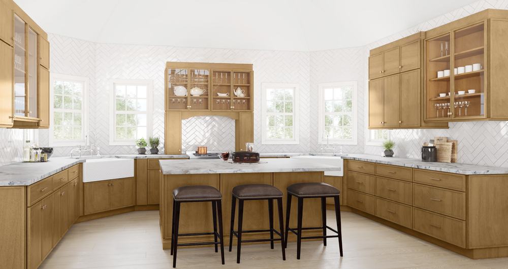 Luna Timber kitchen cabinets installed